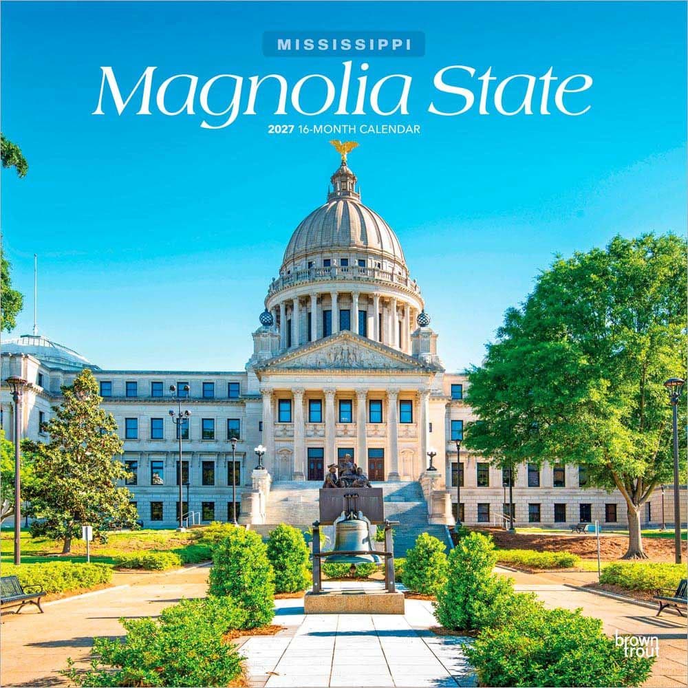 Magnolia State Mississippi 2027 Wall Calendar Main Product Image