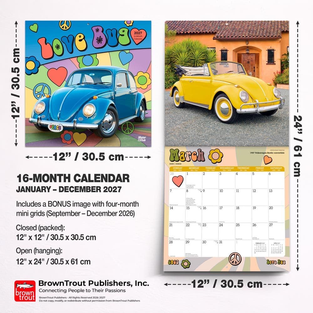 Love Bug 2027 Wall Calendar Sixth Alternate Image