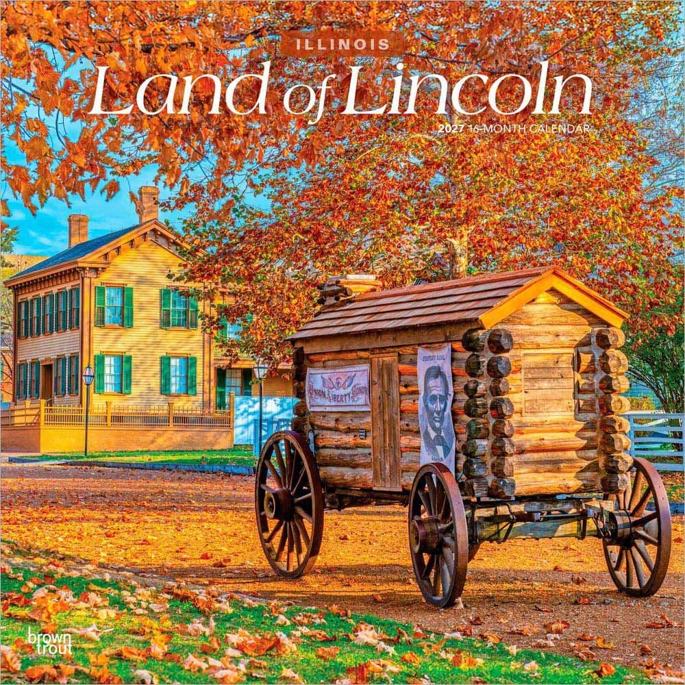 image Land of Lincoln Illinois 2027 Wall Calendar Main Product Image