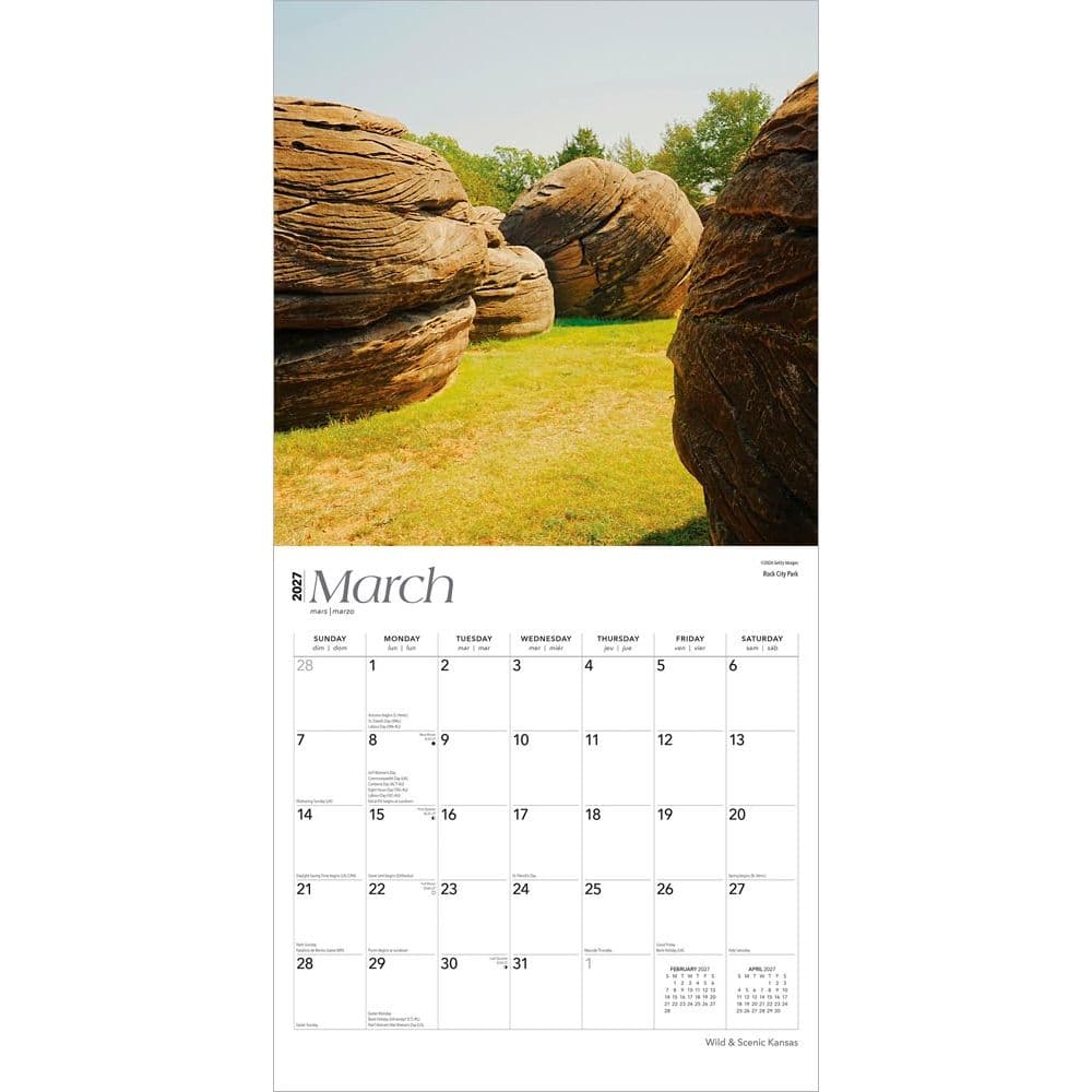 Kansas Wild and Scenic 2027 Wall Calendar Second Alternate Image