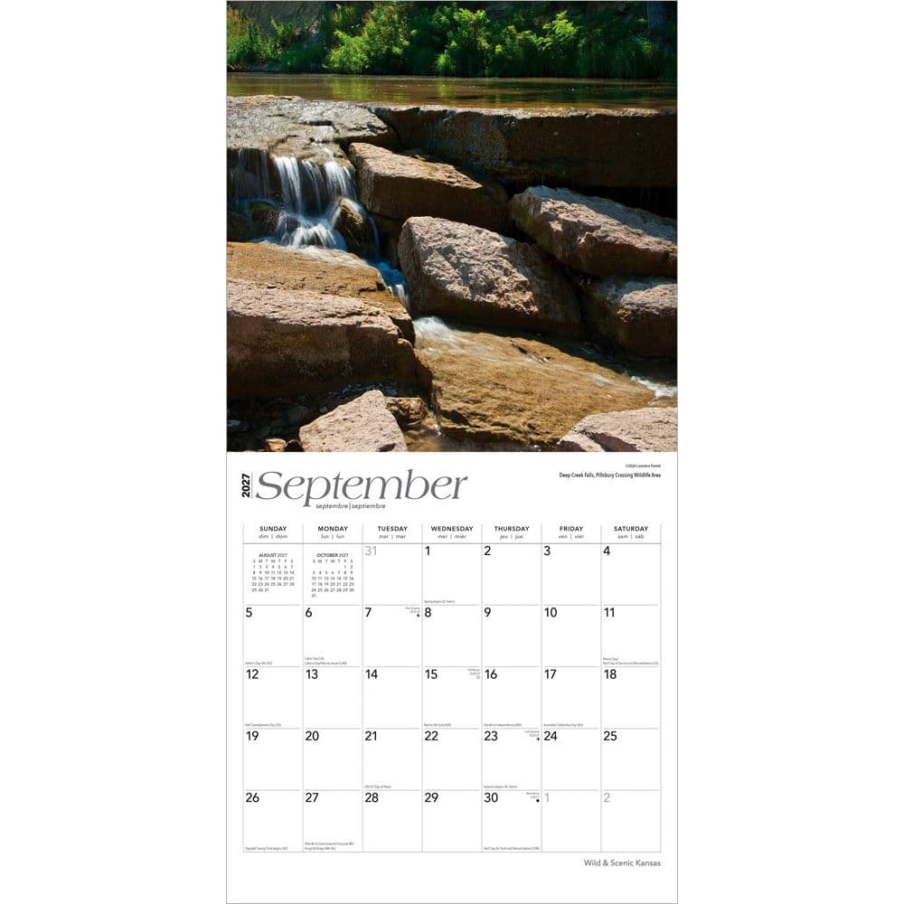 Kansas Wild and Scenic 2027 Wall Calendar Third Alternate Image