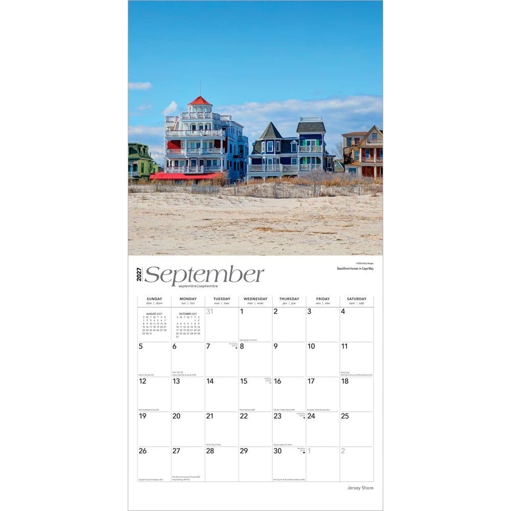 Jersey Shore 2027 Wall Calendar Third Alternate Image