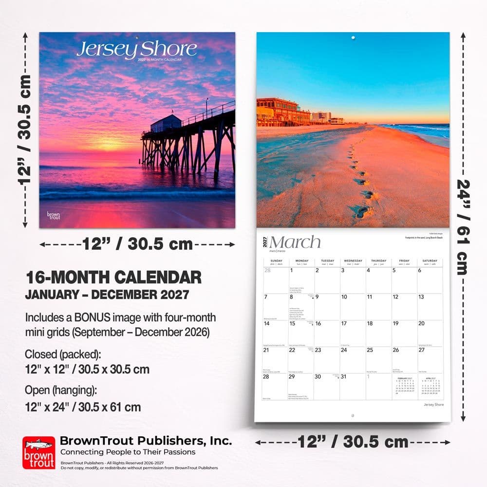Jersey Shore 2027 Wall Calendar Sixth Alternate Image