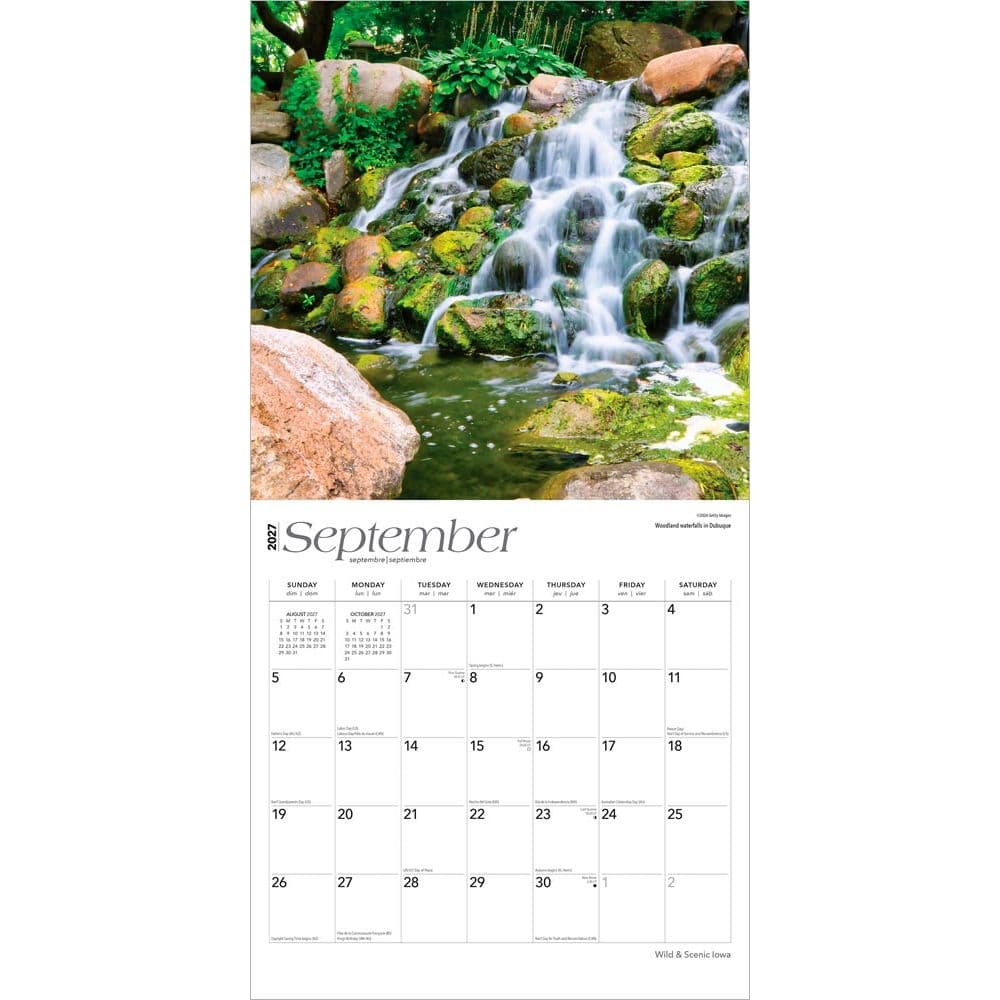 Iowa 2027 Wild and Scenic 2027 Wall Calendar Third Alternate Image