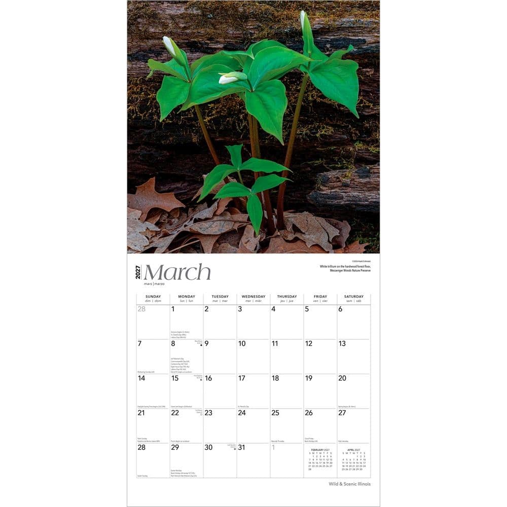 Illinois 2027 Wild and Scenic 2027 Wall Calendar Second Alternate Image
