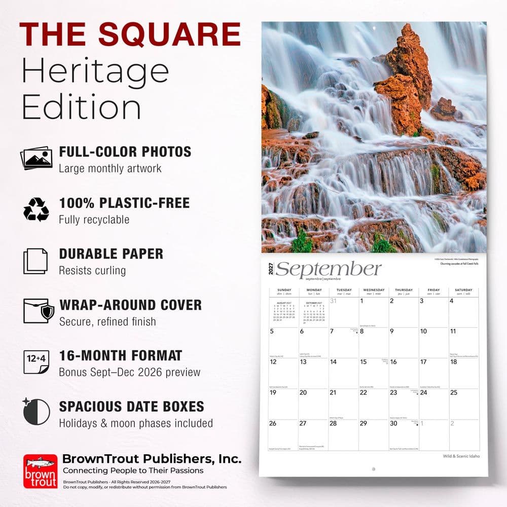Idaho 2027 Wild and Scenic 2027 Wall Calendar Fifth Alternate Image