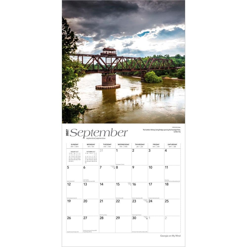 Georgia On My Mind 2027 Wall Calendar Third Alternate Image