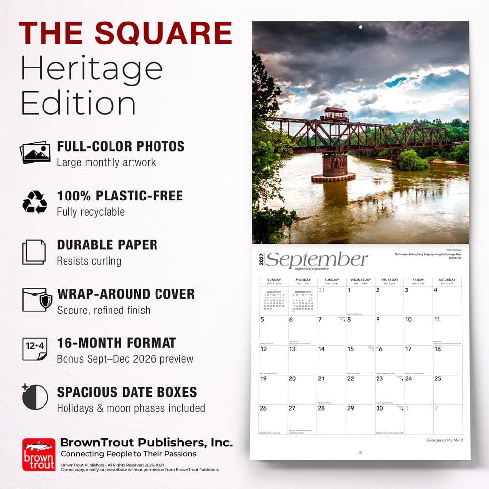 Georgia On My Mind 2027 Wall Calendar Fifth Alternate Image