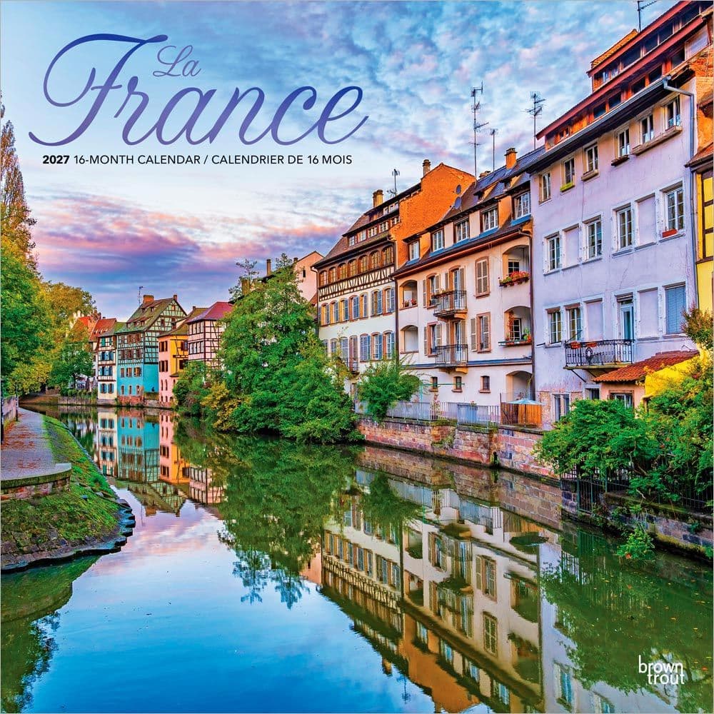 image France La France English French 2027 Wall Calendar Main Product Image