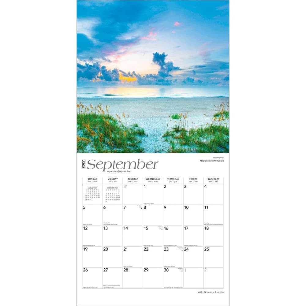 Florida 2027 Wild and Scenic 2027 Wall Calendar Third Alternate Image
