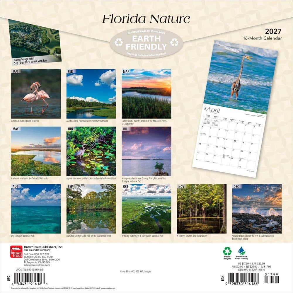Florida Nature 2027 Wall Calendar First Alternate Image