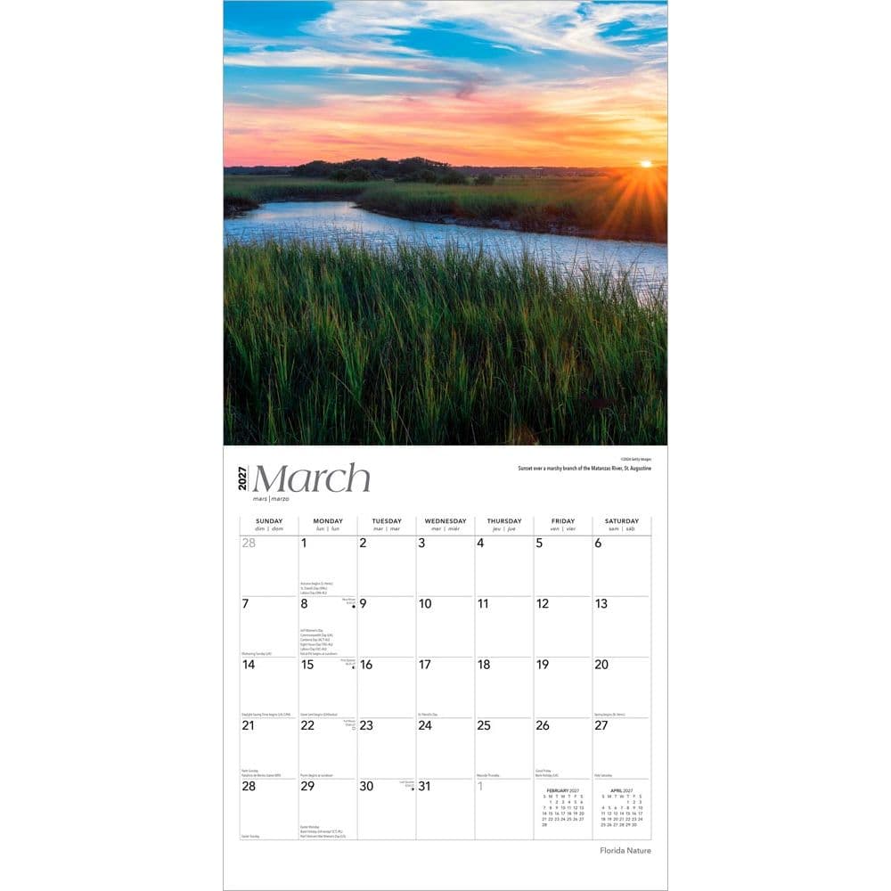 Florida Nature 2027 Wall Calendar Second Alternate Image