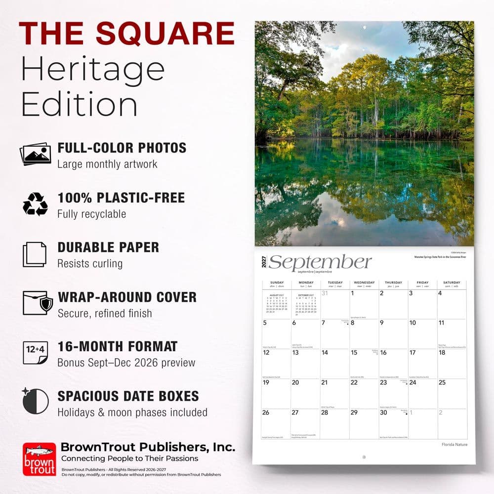 Florida Nature 2027 Wall Calendar Fifth Alternate Image