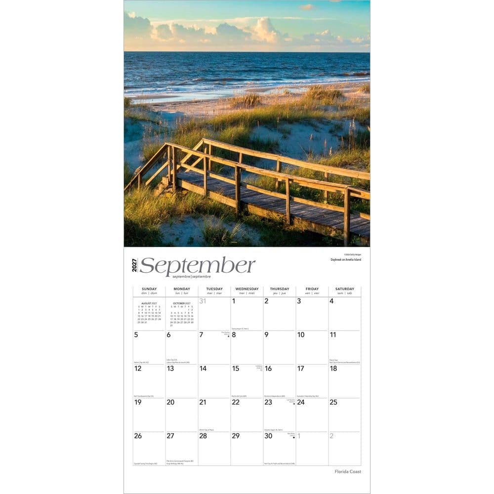 Florida Coast 2027 Wall Calendar Third Alternate Image