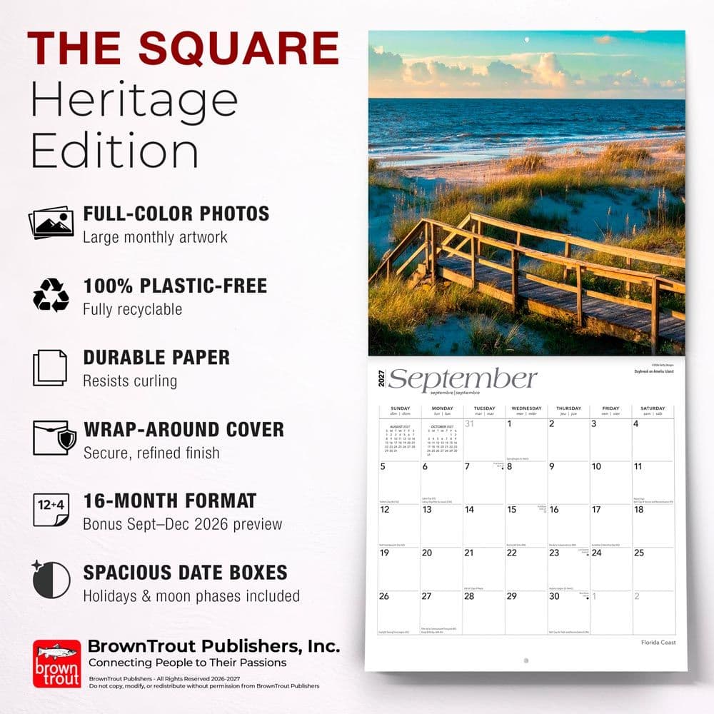 Florida Coast 2027 Wall Calendar Fifth Alternate Image