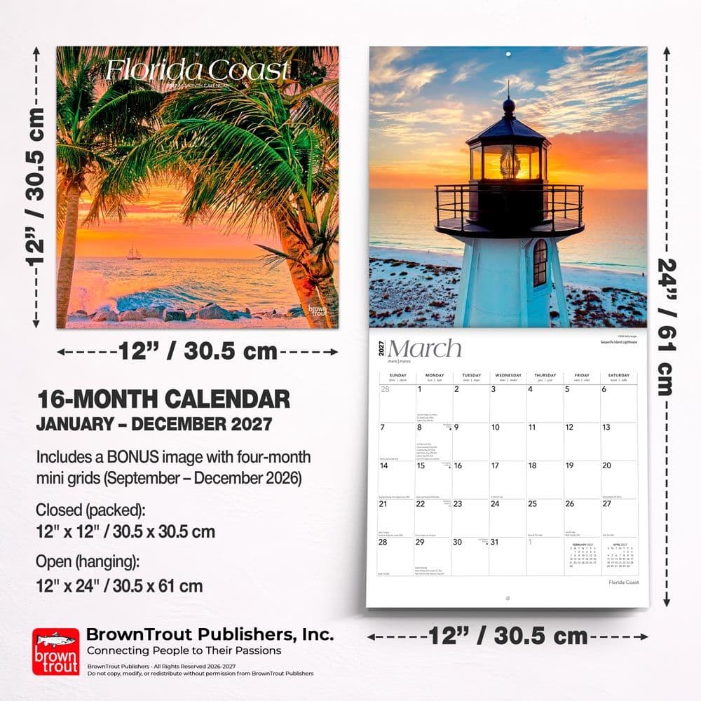 Florida Coast 2027 Wall Calendar Sixth Alternate Image