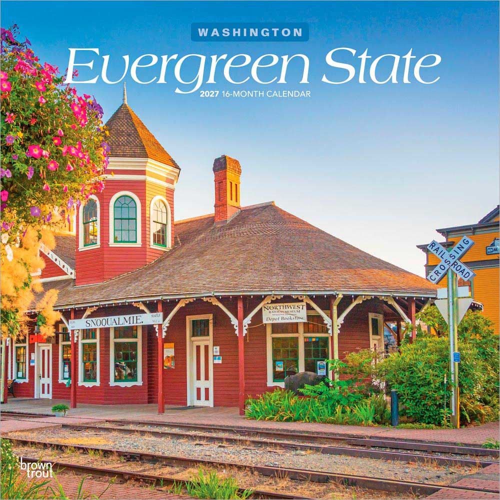 Washington Evergreen State 2027 Wall Calendar