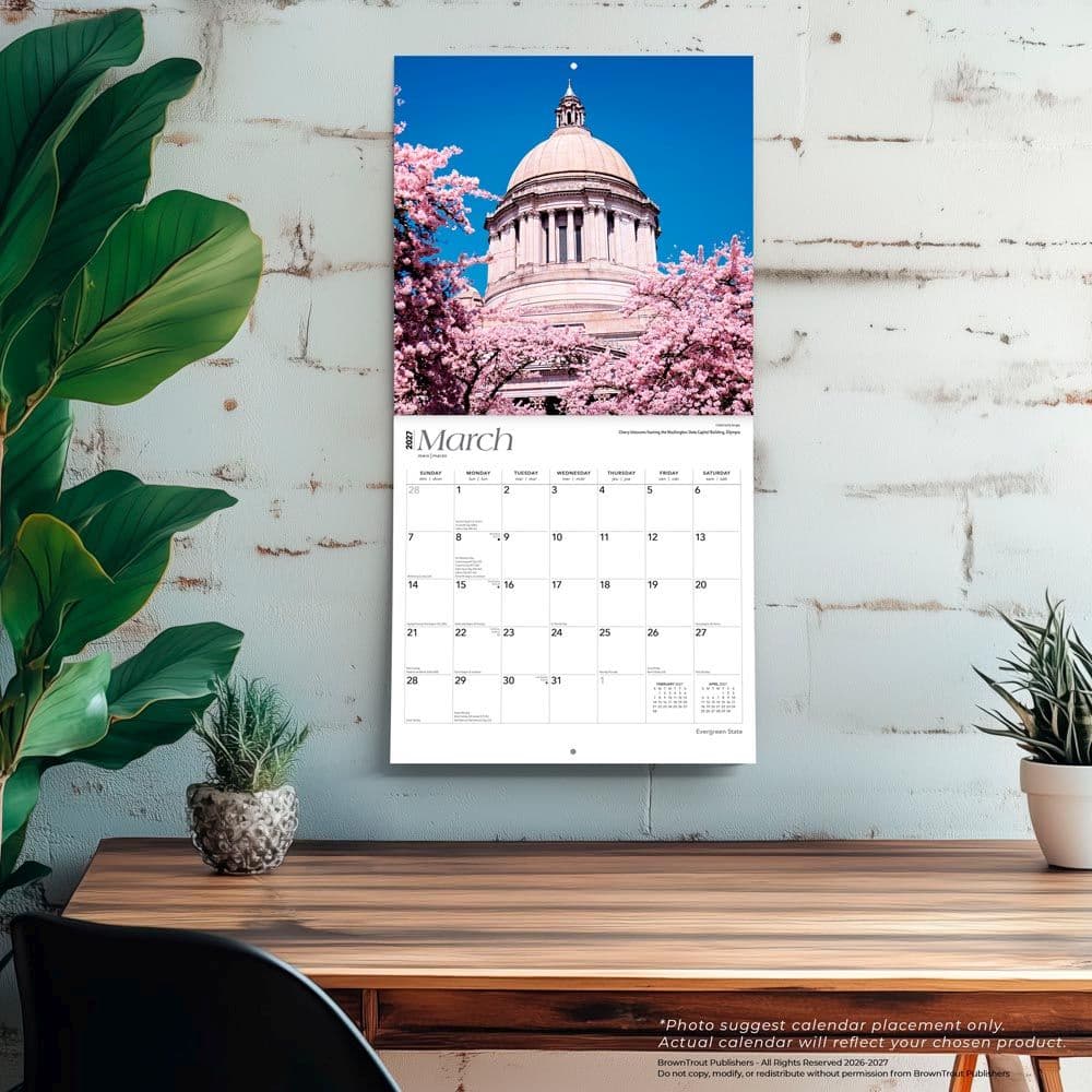 Washington Places 2027 Wall Calendar Fourth Alternate Image