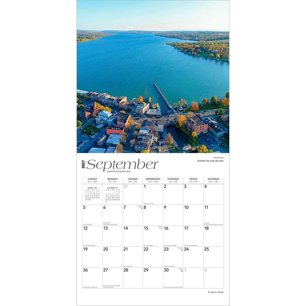 Empire State New York 2027 Wall Calendar Third Alternate Image