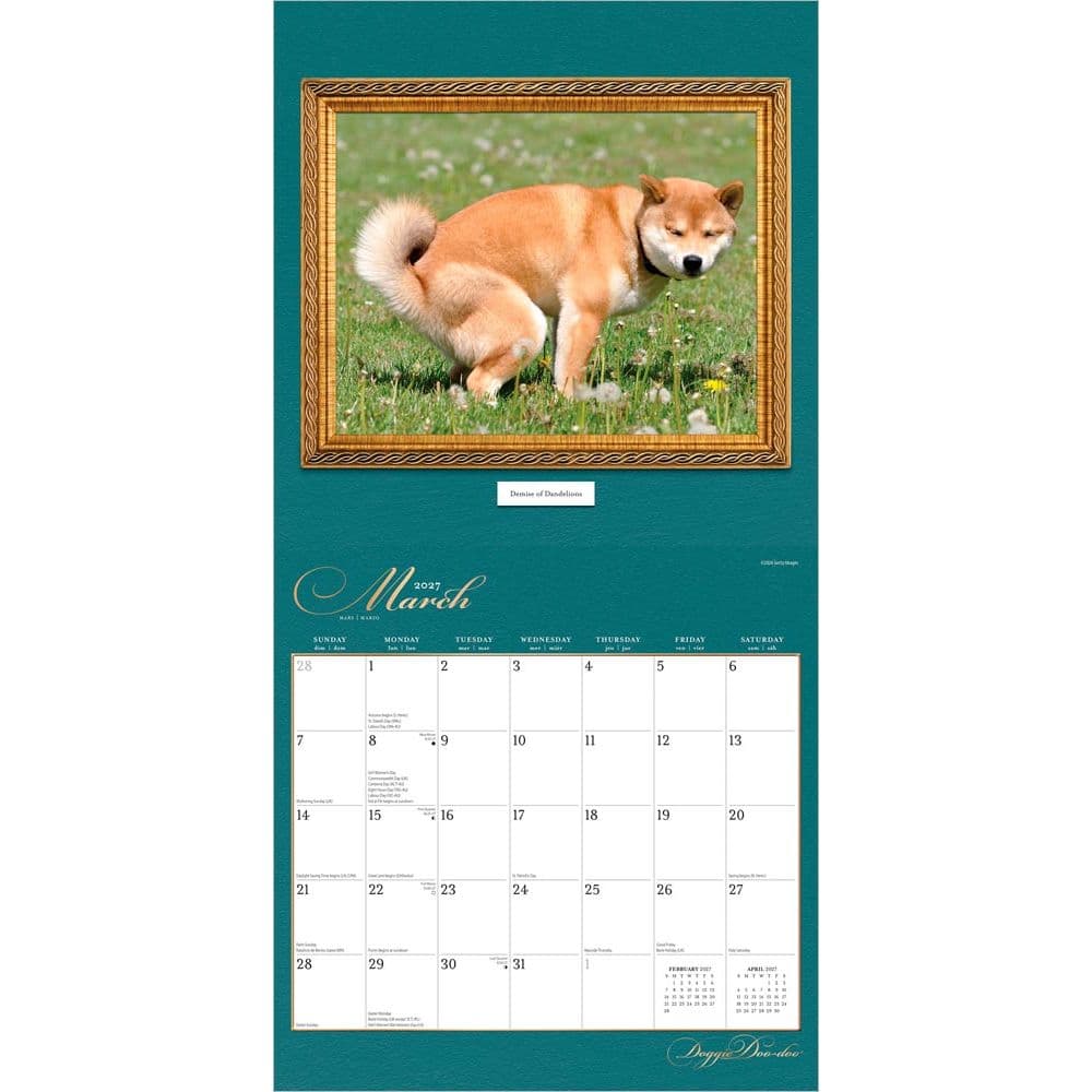 Doggie Doo Doo 2027 Wall Calendar Second Alternate Image