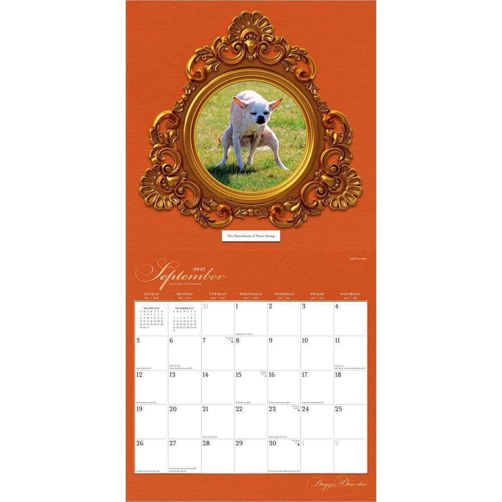 Doggie Doo Doo 2027 Wall Calendar Third Alternate Image