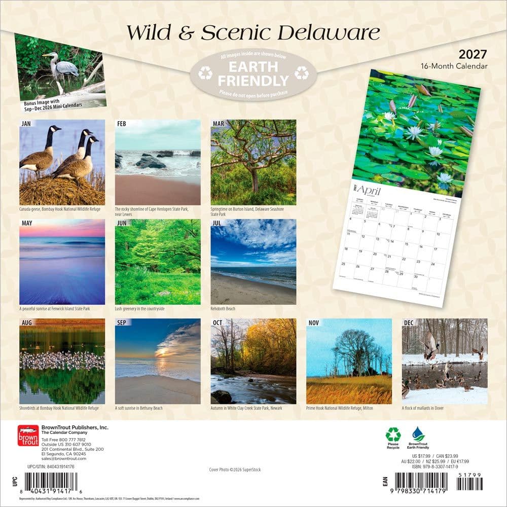 Delaware 2027 Wall Calendar First Alternate Image