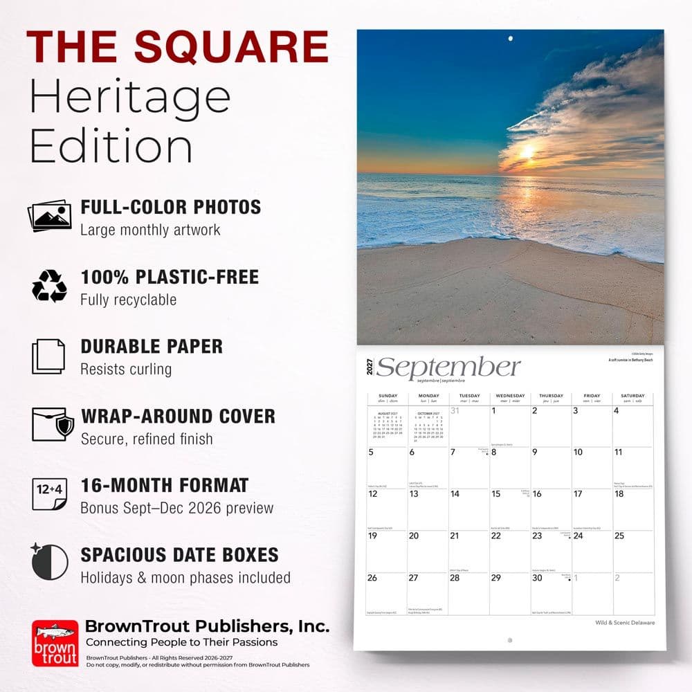 Delaware 2027 Wall Calendar Fifth Alternate Image