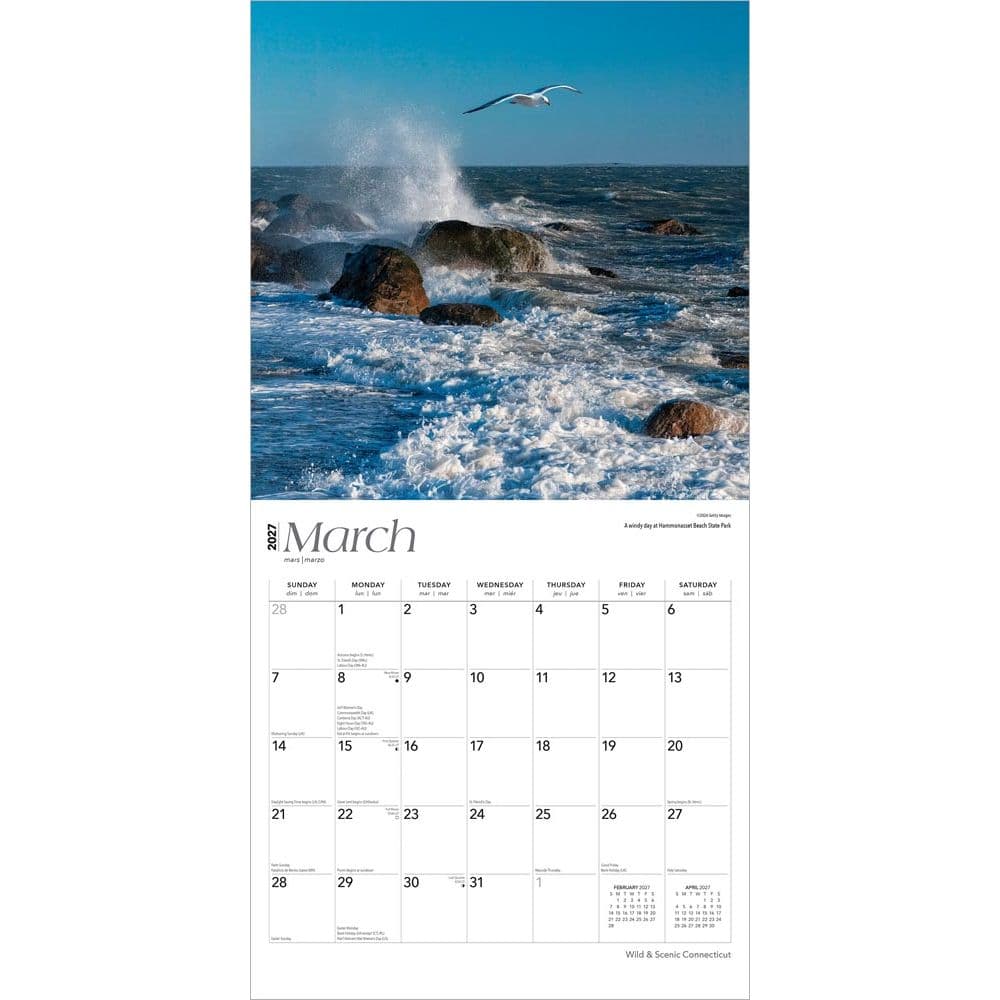 Connecticut Wild and Scenic 2027 Wall Calendar Second Alternate Image
