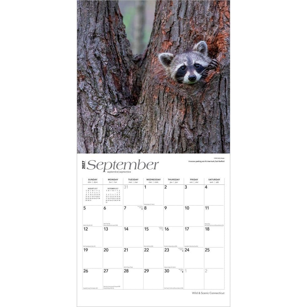Connecticut Wild and Scenic 2027 Wall Calendar Third Alternate Image