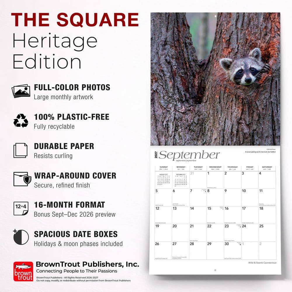 Connecticut Wild and Scenic 2027 Wall Calendar Fifth Alternate Image