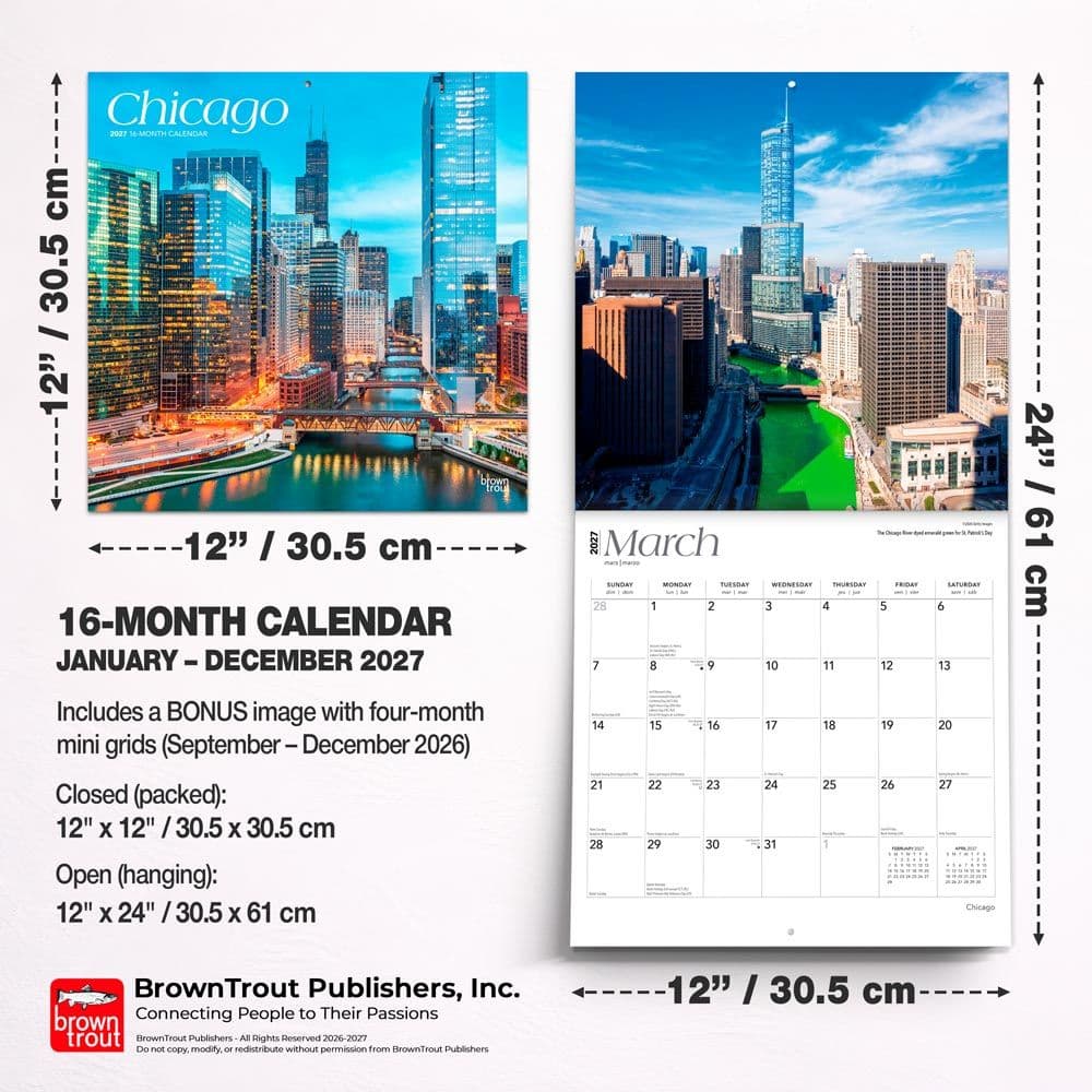 Chicago 2027 Wall Calendar Sixth Alternate Image