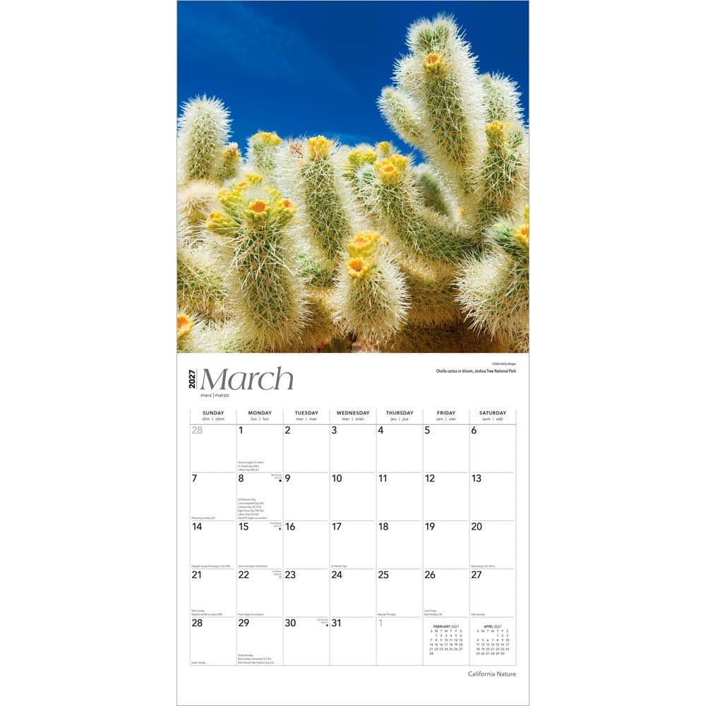 California Nature 2027 Wall Calendar Second Alternate Image