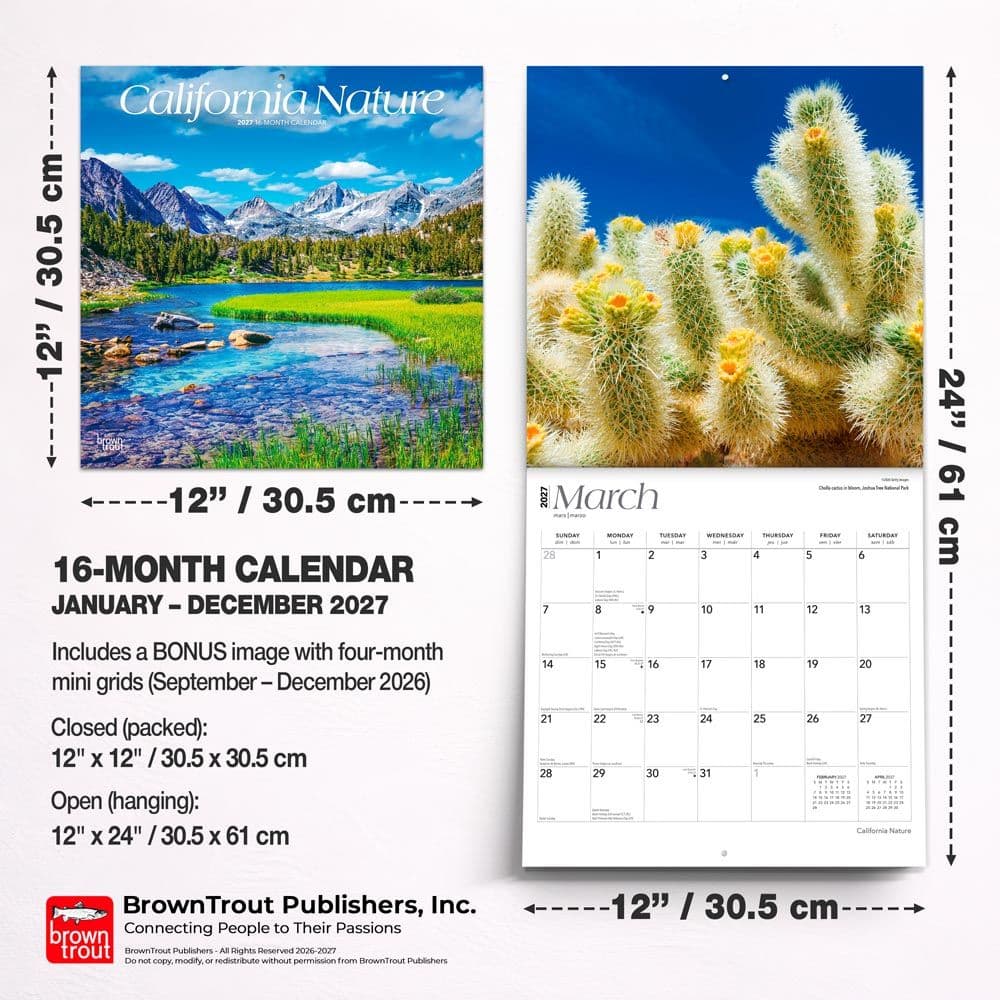 California Nature 2027 Wall Calendar - Calendars.com