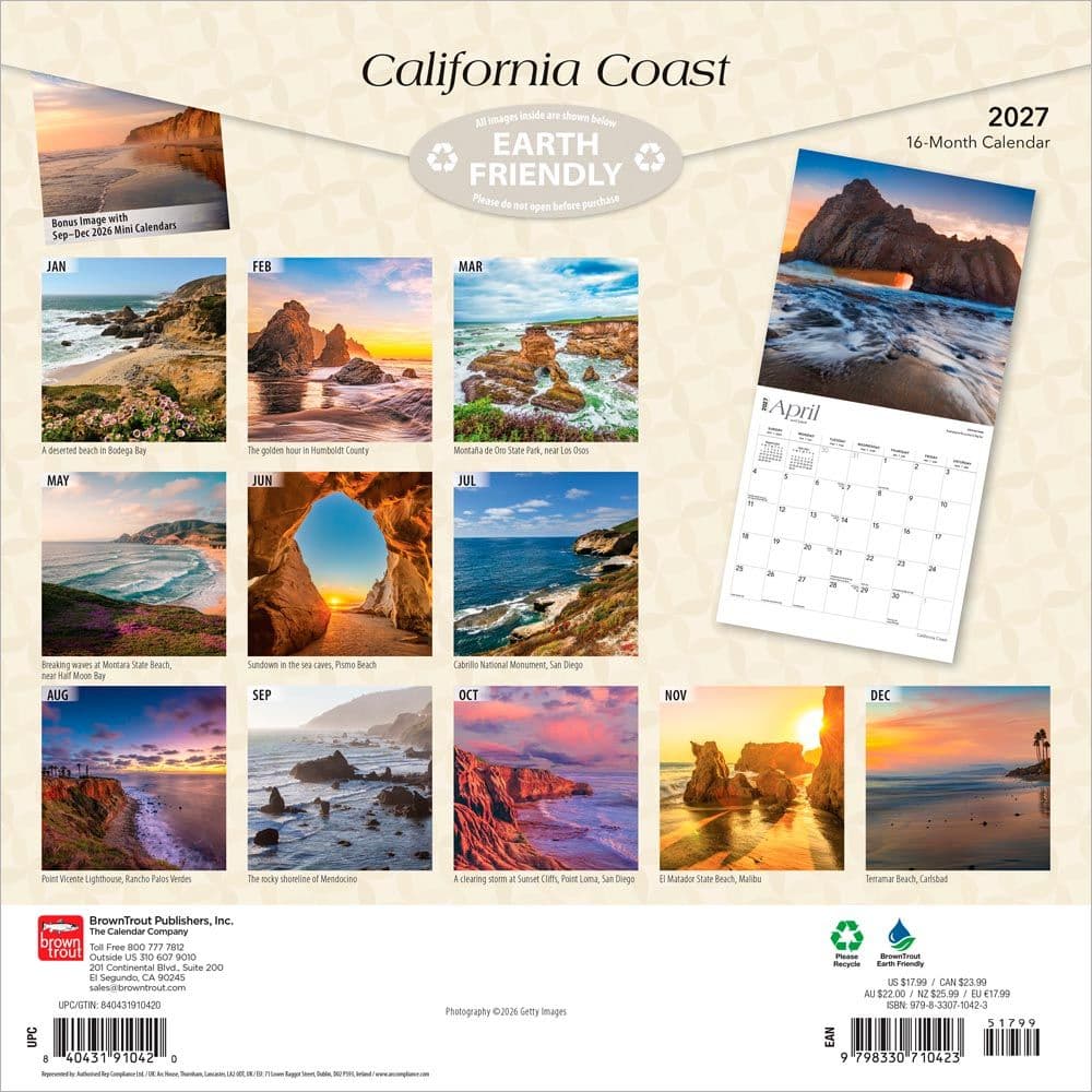 California Coast 2027 Wall Calendar First Alternate Image
