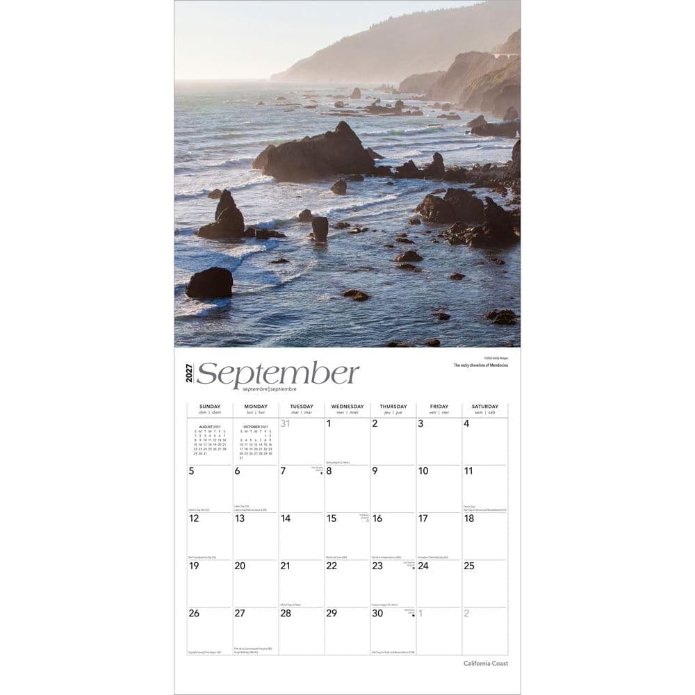 California Coast 2027 Wall Calendar Third Alternate Image
