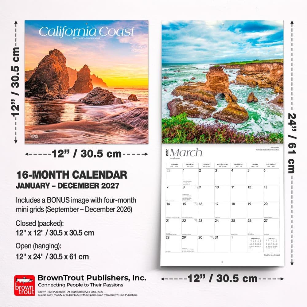 California Coast 2027 Wall Calendar Sixth Alternate Image
