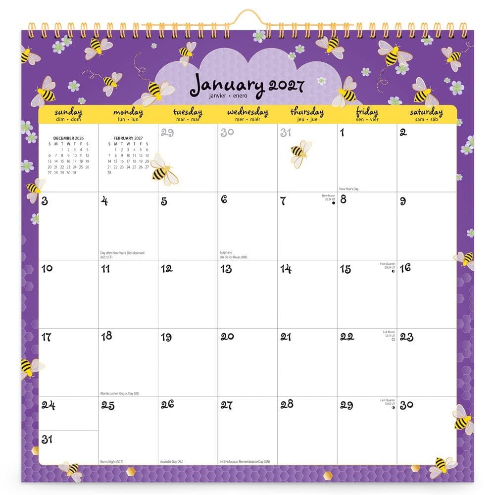 Busy Bees 2027 Wall Calendar Main Product Image