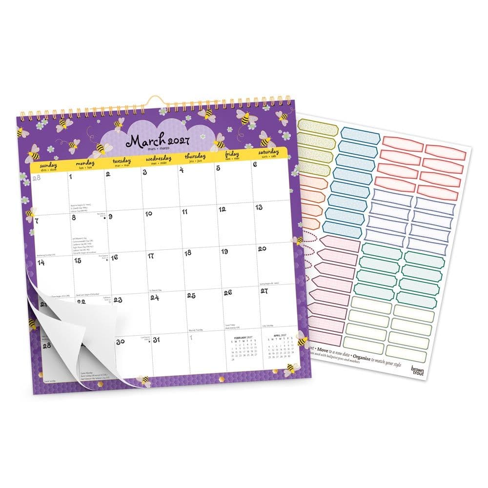 Busy Bees 2027 Wall Calendar Second Alternate Image