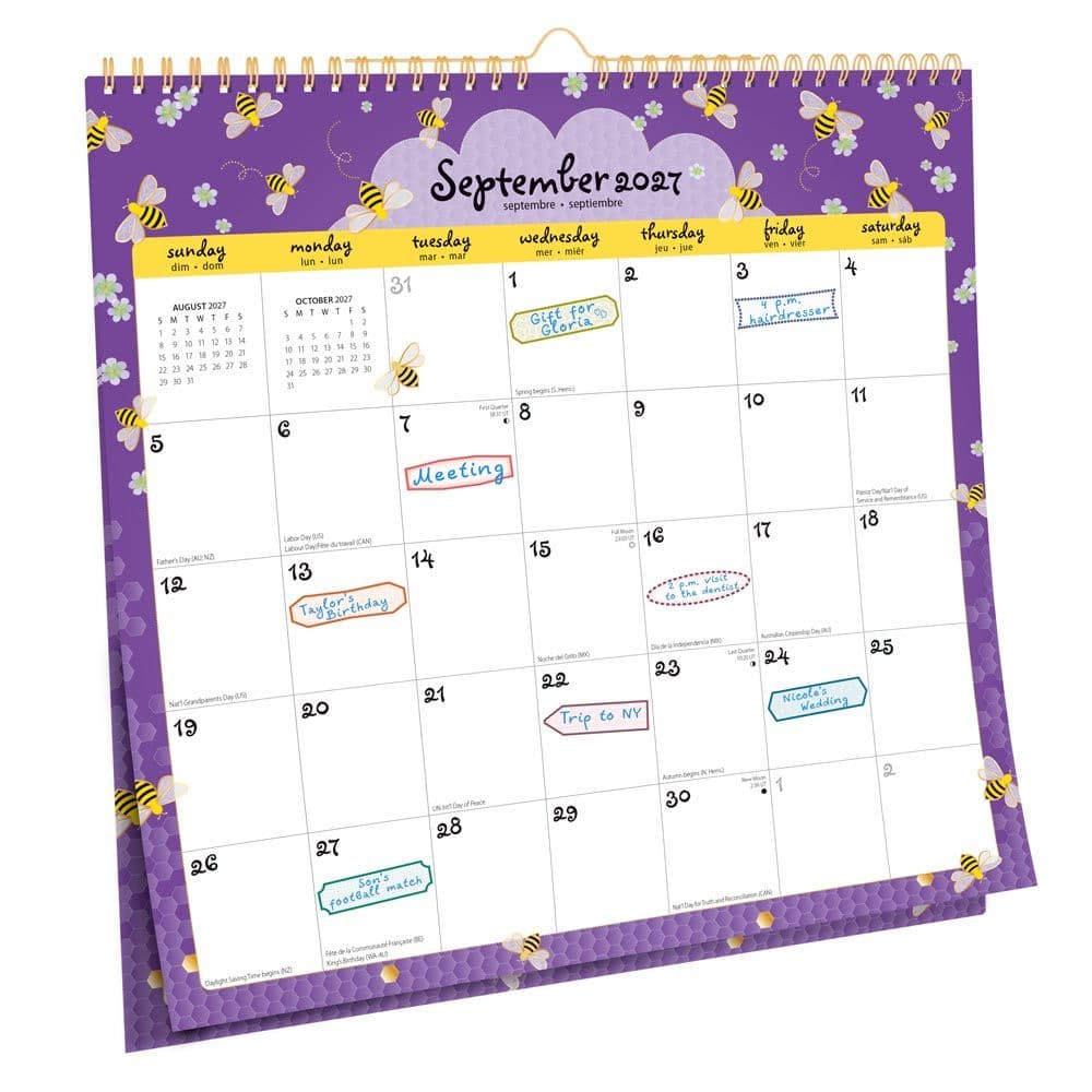 Busy Bees 2027 Wall Calendar Third Alternate Image
