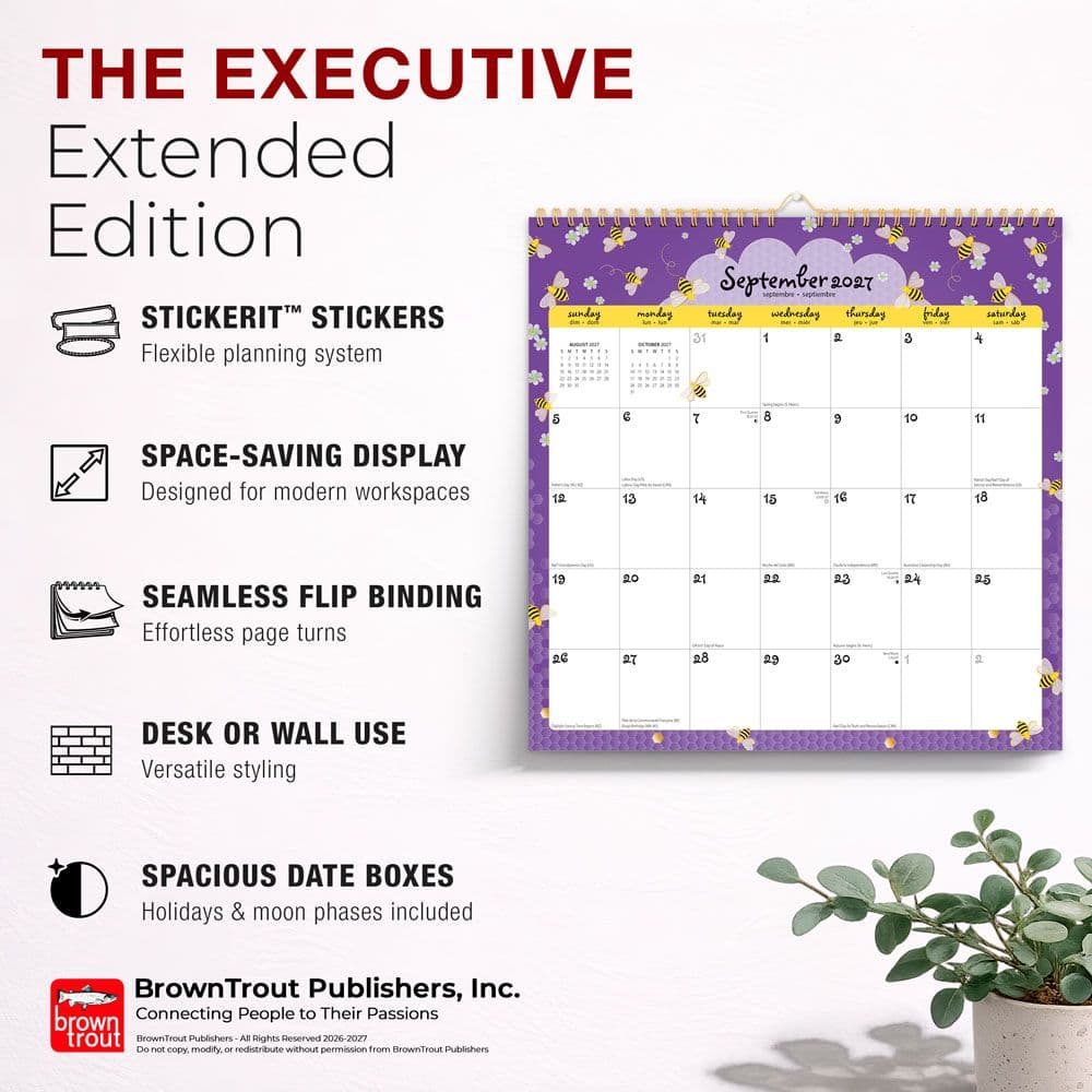Busy Bees 2027 Wall Calendar Fifth Alternate Image