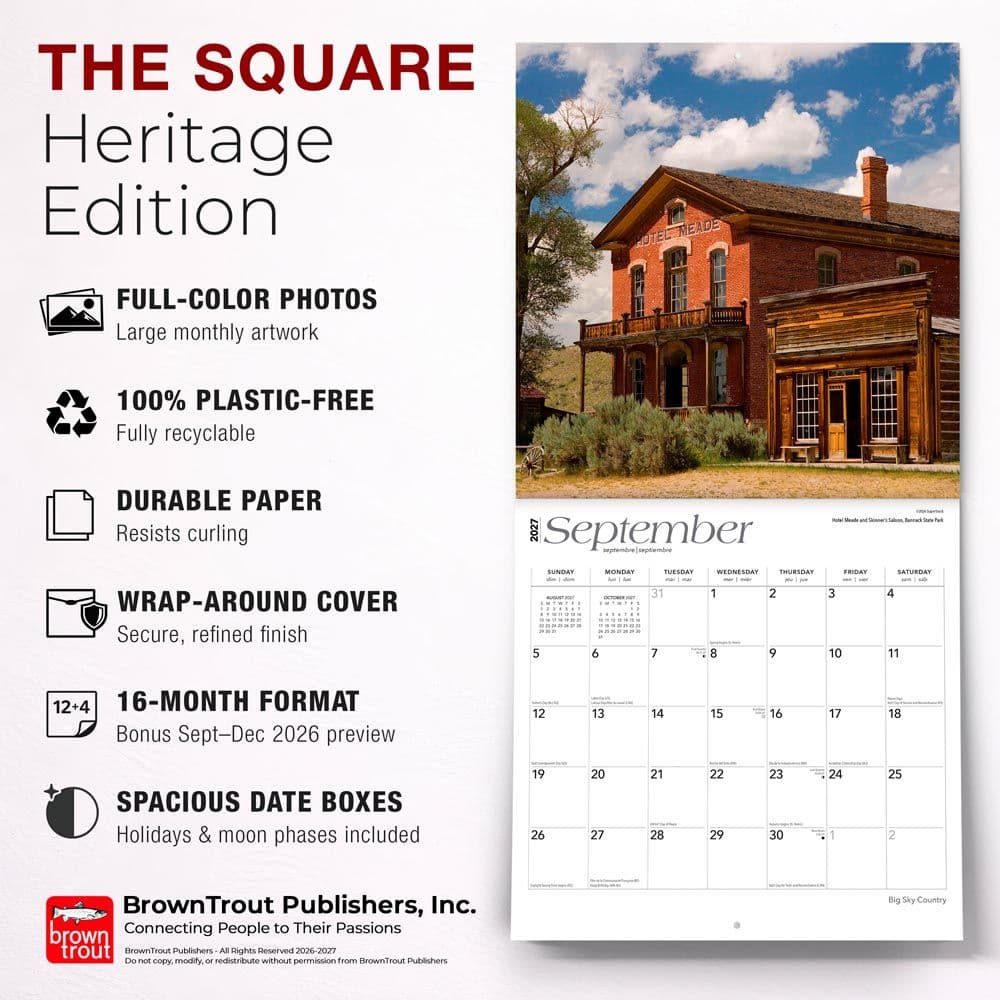 Big Sky Country 2027 Wall Calendar Fifth Alternate Image