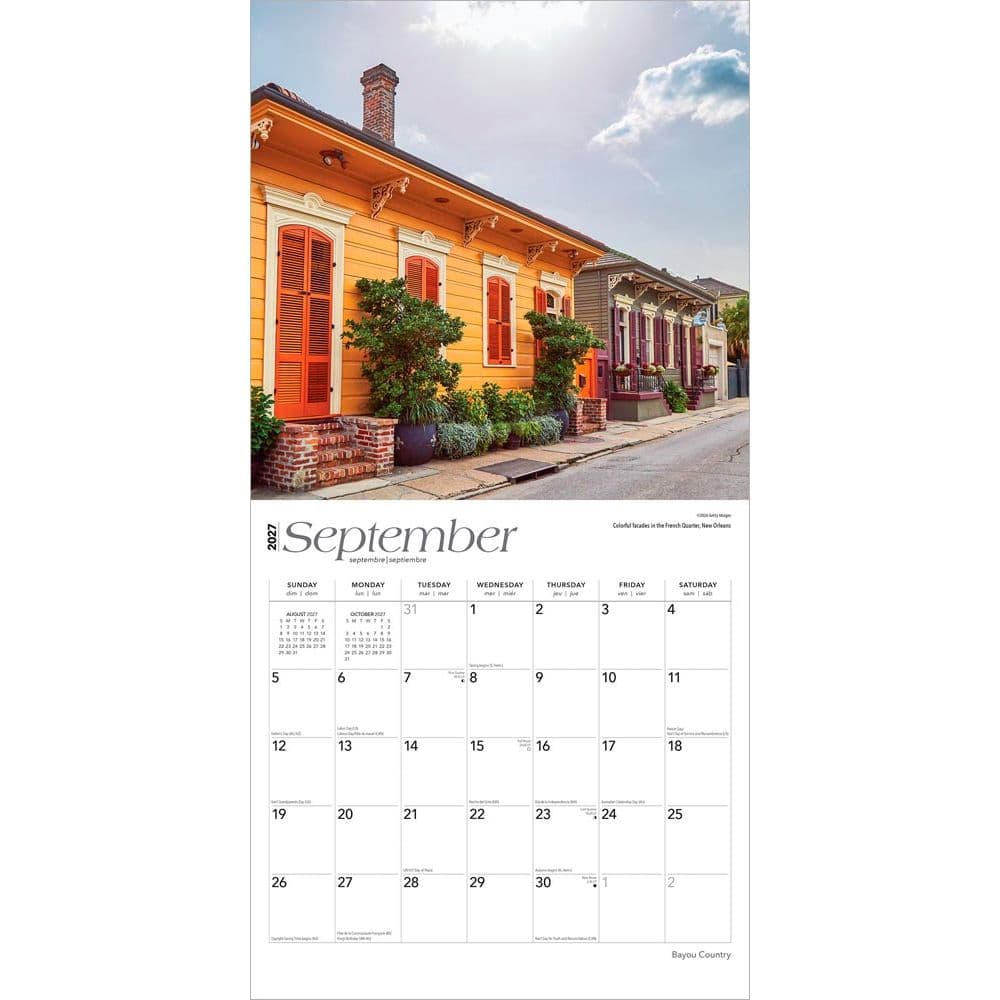 Bayou Country 2027 Wall Calendar Third Alternate Image