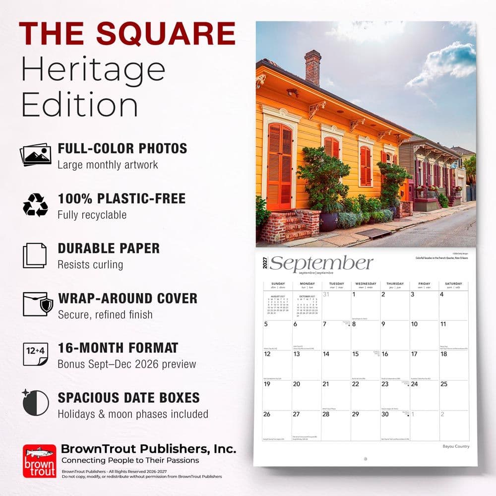 Bayou Country 2027 Wall Calendar Fifth Alternate Image