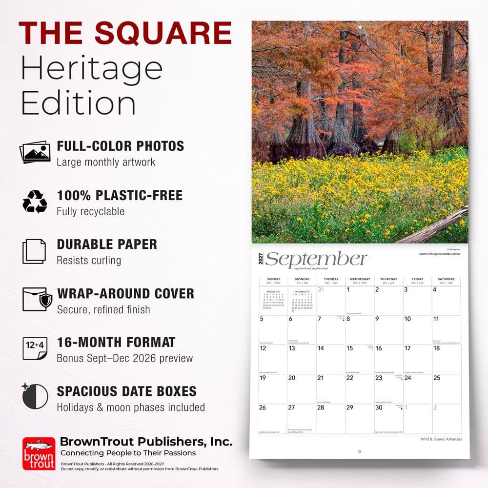 Arkansas 2027 Wild and Scenic 2027 Wall Calendar Fifth Alternate Image