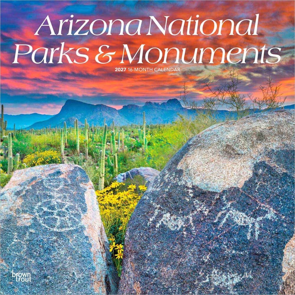 Arizona Parks And Monuments 2027 Wall Calendar Main Product Image