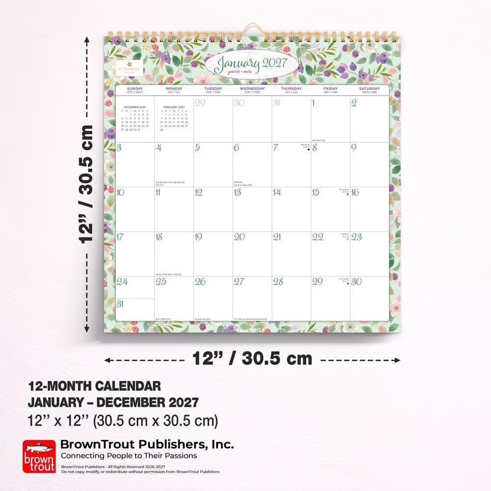 Turnowsky House Spiral 2027 Wall Calendar Sixth Alternate Image