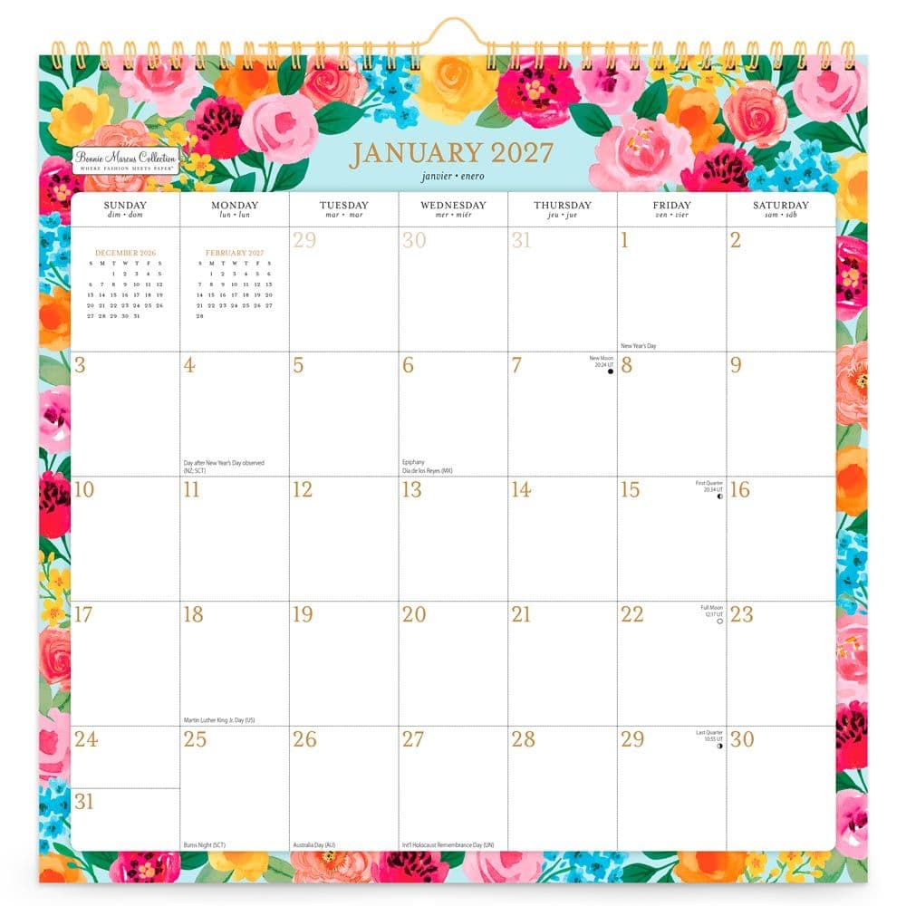 Bonnie Marcus Office Spiral 2027 Wall Calendar Main Product Image