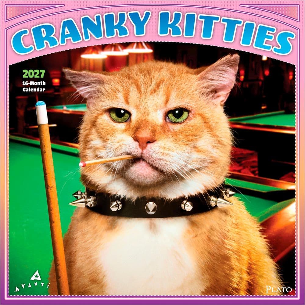 image Avanti Cranky Kitties Plato 2027 Wall Calendar Main Product Image