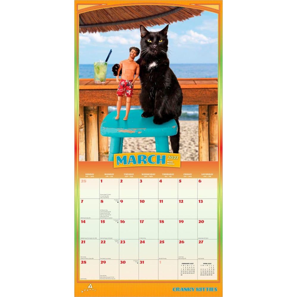 Avanti Cranky Kitties Plato 2027 Wall Calendar Second Alternate Image