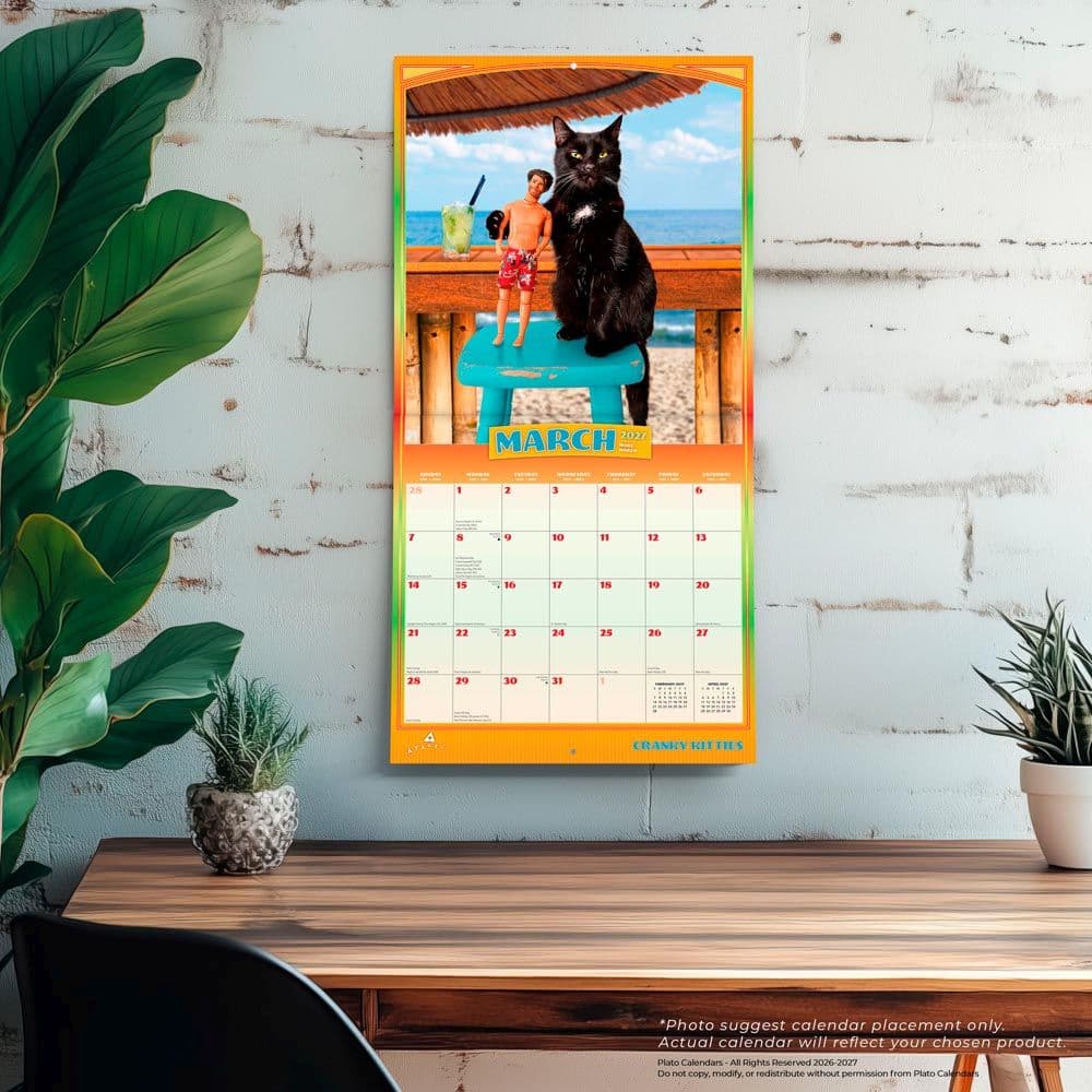 Avanti Cranky Kitties Plato 2027 Wall Calendar Fourth Alternate Image